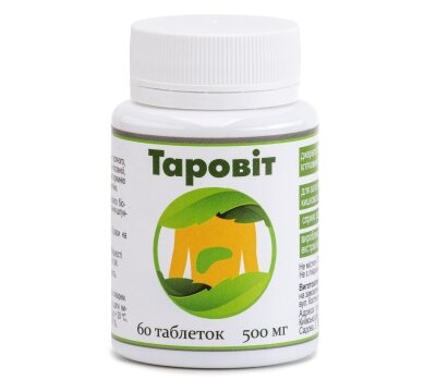 Tarovit, a complex of vitamins for improving liver functions, 60 tablets