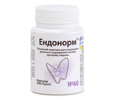 Ендонорм, для покращення діяльності ендокринної системи, 60 капсул